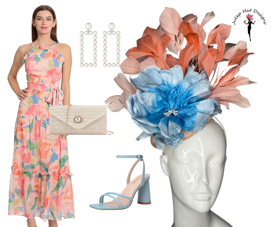 Coral Bay Breeze Kentucky Derby Fascinator