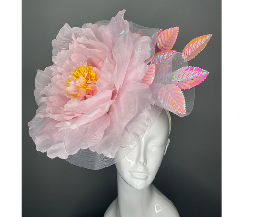 Peony Dreams Pink Fascinator Hat