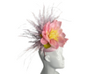 Pink Magnolia Fascinator Elegant Derby and Garden Party Hat