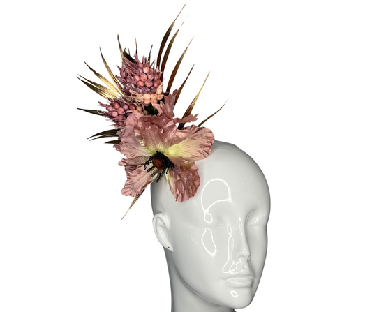 Mini Hair Clip Tropical Fascinator
