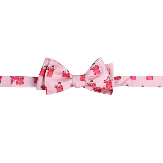 Pink Horse Racing Bugle Bowtie