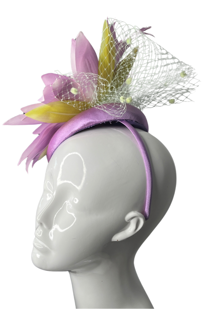 Lavender Bloom Fascinator Hat