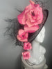 Audrey in Full Bloom — Hand-Dyed Silk Abaca Couture Hat