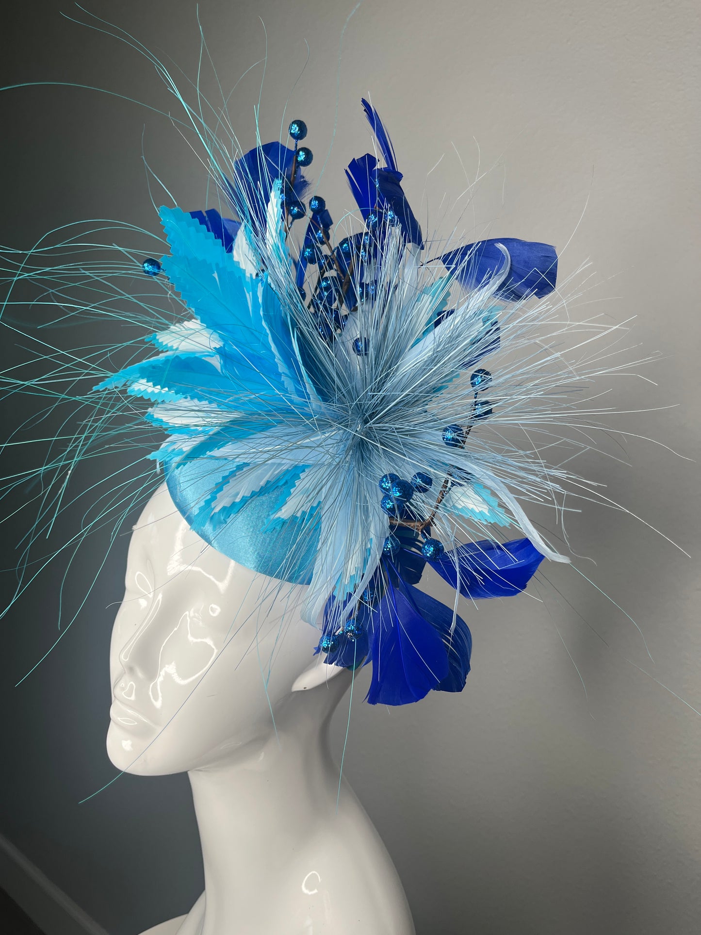 Blue Crush Feather Fascinator