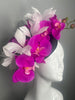 Botanical Brilliance Orchid Fascinator Hat
