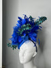 Electric Sapphire Showstopper Feather Fascinator