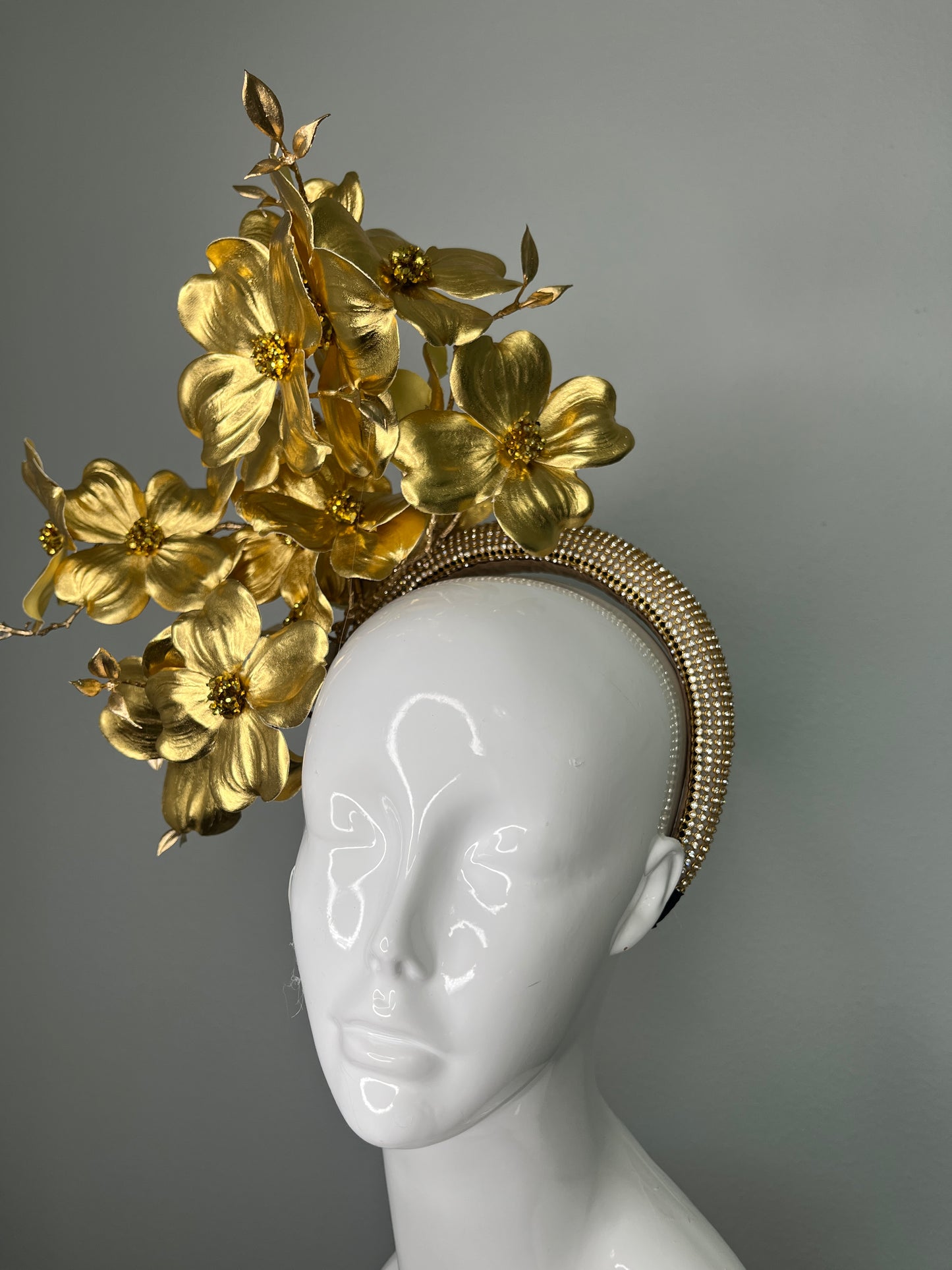 Golden Hour Magnolia Garden Fascinator Hat