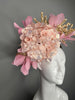 Blush Bloom Pink Feather Fascinator Hat