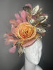 Blush and Brilliance Pink Blush Feather Fascinator Hat
