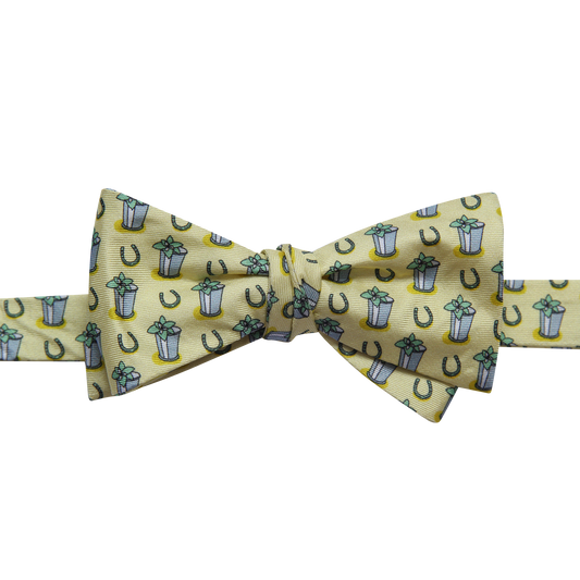 Horseshoe and Julep Yellow Bow Tie