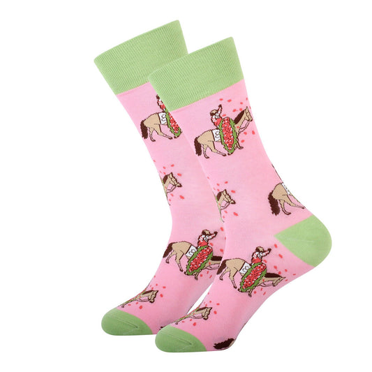 Kentucky Derby Blanket of Roses Derby Socks