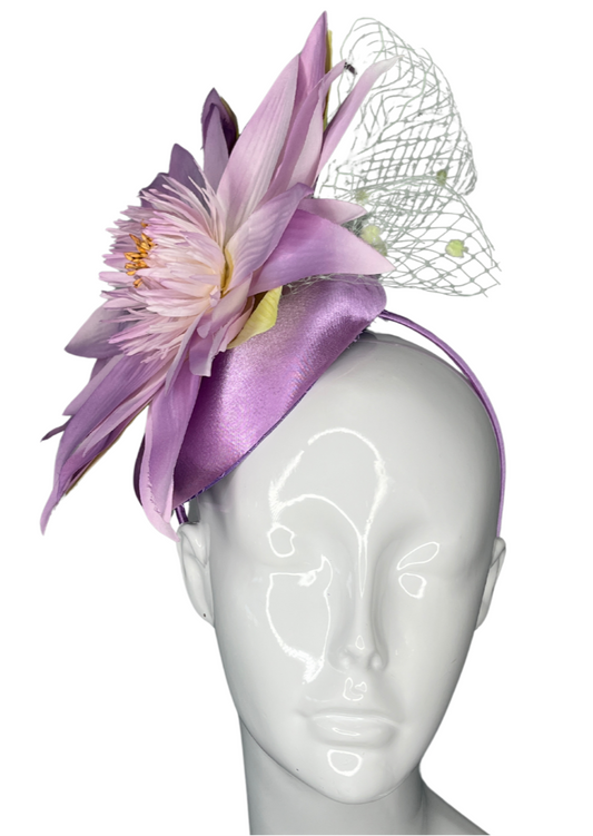 Lavender Bloom Fascinator Hat