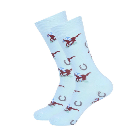 Kentucky Derby Blue Raceday Sock