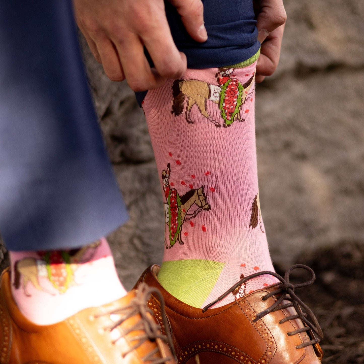 Kentucky Derby Blanket of Roses Derby Socks