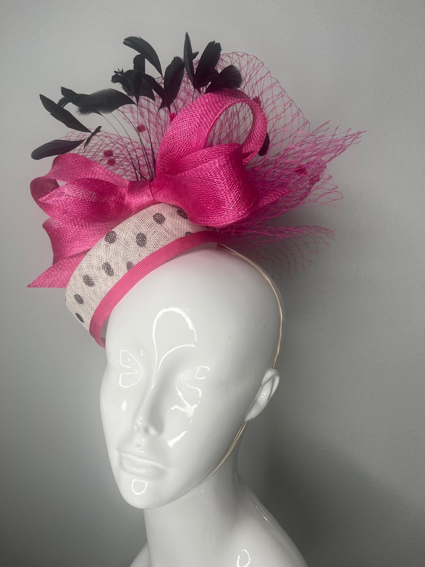 Audrey After Dark — Polka-Dot Couture Pillbox
