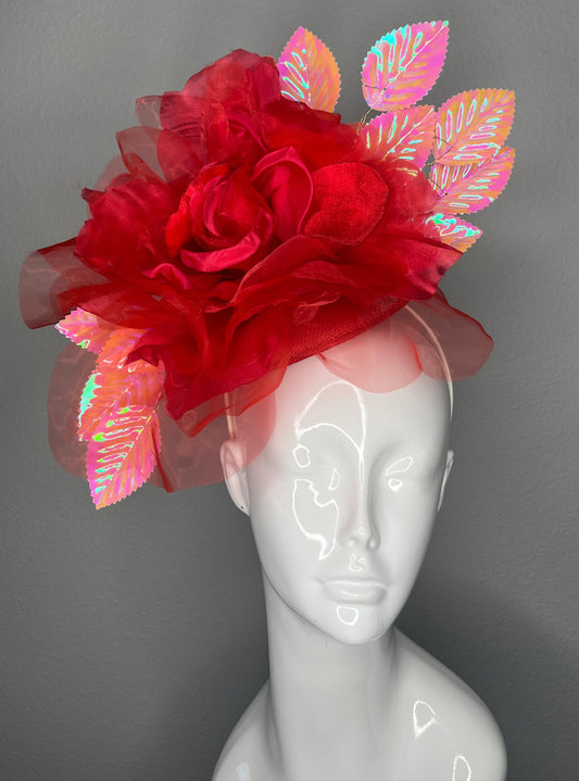 Cherry Bomb Kentucky Derby Fascinator