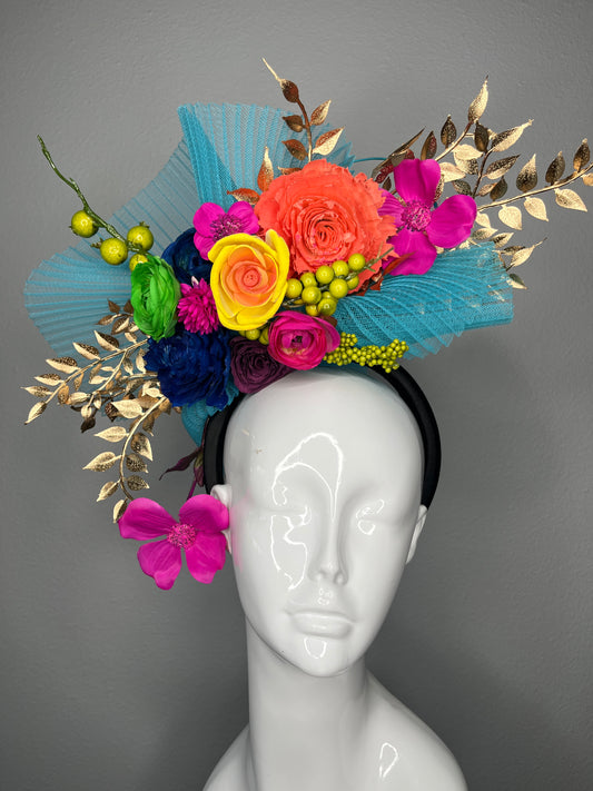 Golden Hour Bloom Fascinator Hat