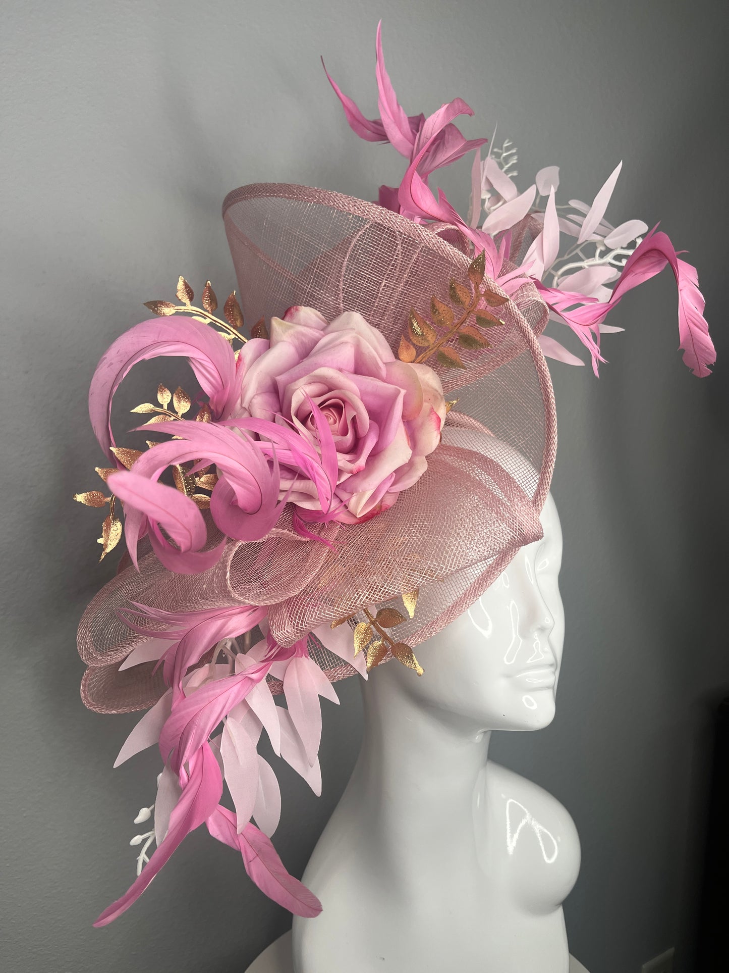 Blush and Bloom Fascinator Hat