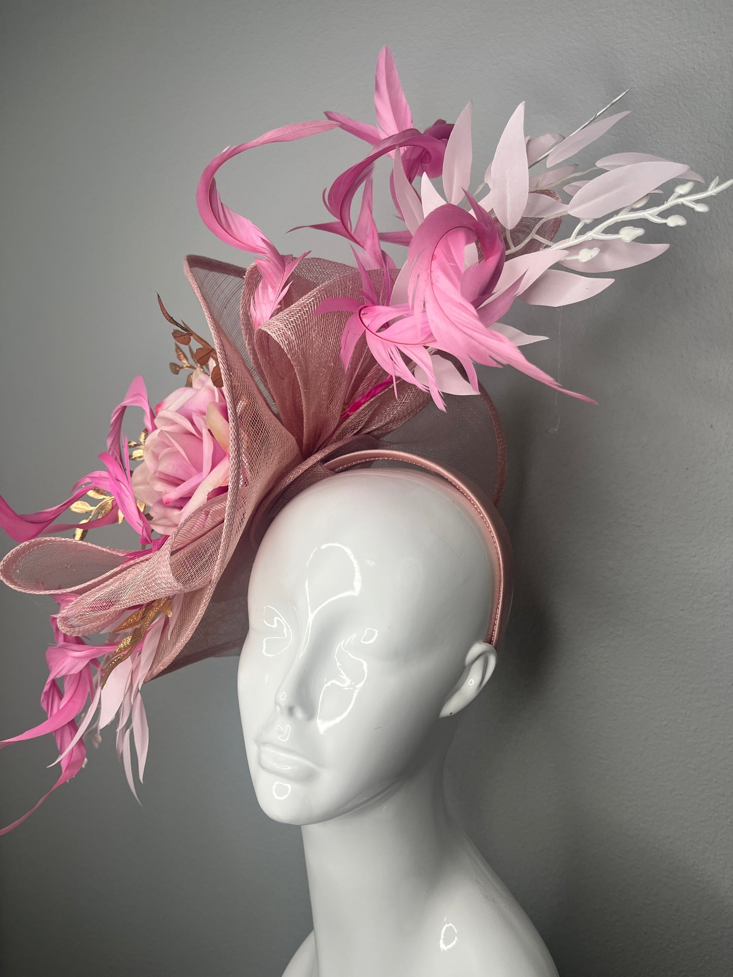 Blush and Bloom Fascinator Hat