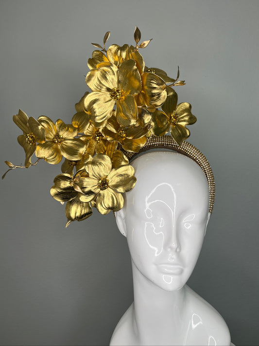 Golden Hour Magnolia Garden Fascinator Hat