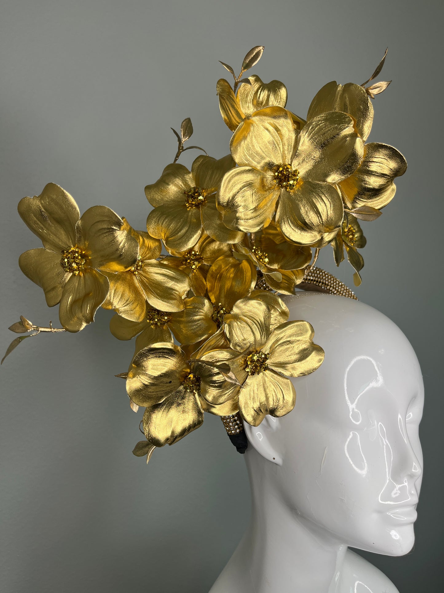 Golden Hour Magnolia Garden Fascinator Hat