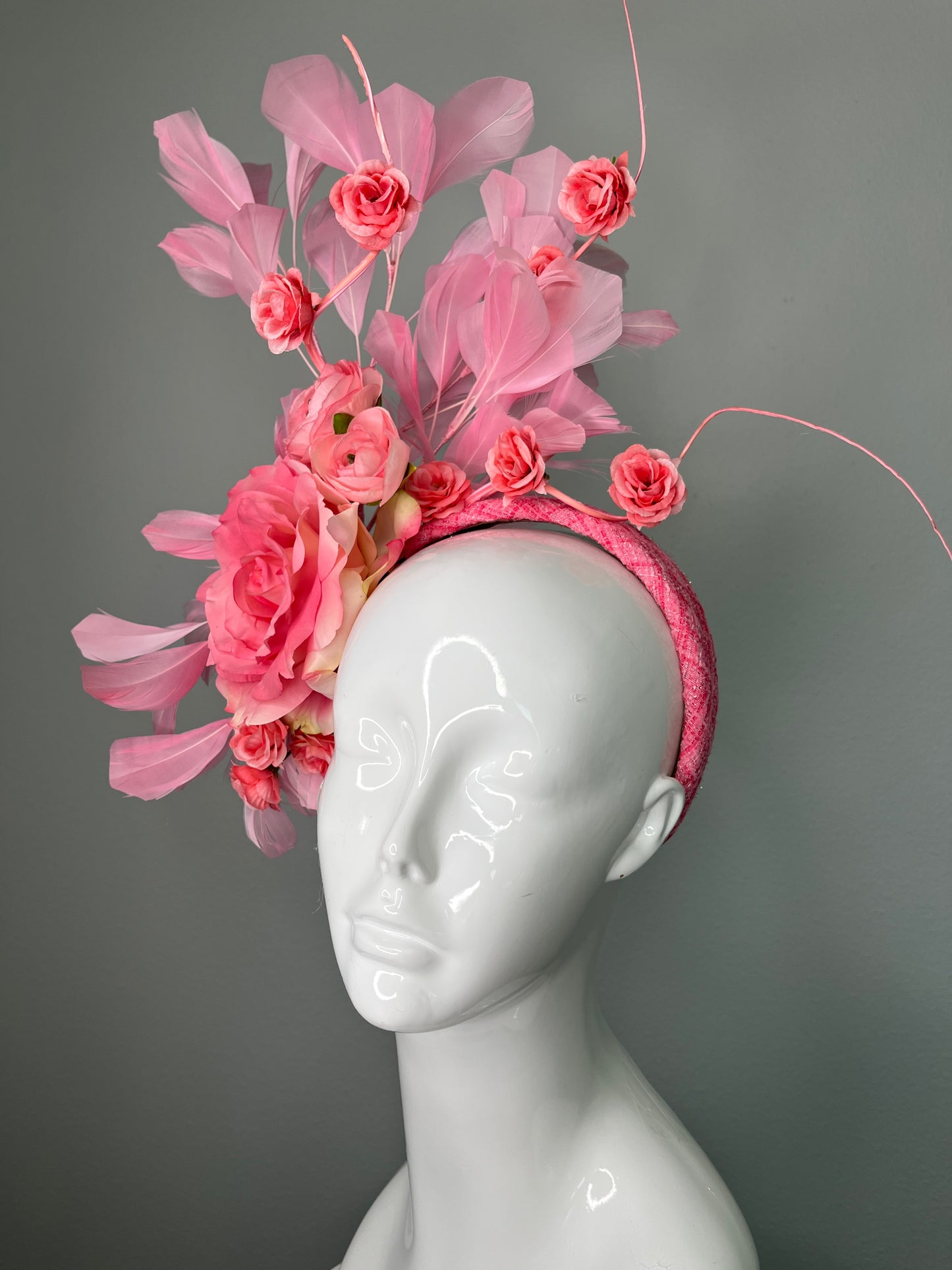 Rosé Reverie Pink  Fascinator Hat