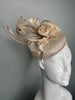 Champagne Whispers Sinamay Fascinator Hat