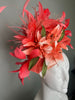 One-of-a-Kind Fascinator Featuring Vintage Peach Kim Originals Florals (c. 1970s)