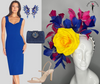 Rio Radiance Pink, Blue and Yellow Fascinator Hat
