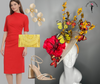 Red and Yellow Butterfly Bloom Fascinator