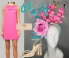 Cotton Candy Orchid Crown Fascinator Hat