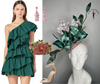 Emerald Orchid Silk Vintage Bloom Fascinator Hat