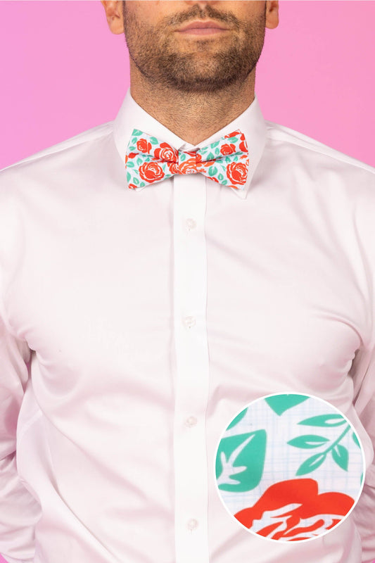 The Win By A Rose  Derby Roses Bow Tie
